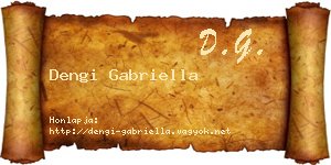 Dengi Gabriella névjegykártya
