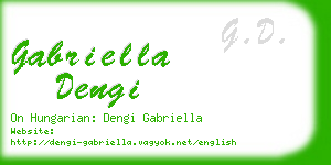 gabriella dengi business card